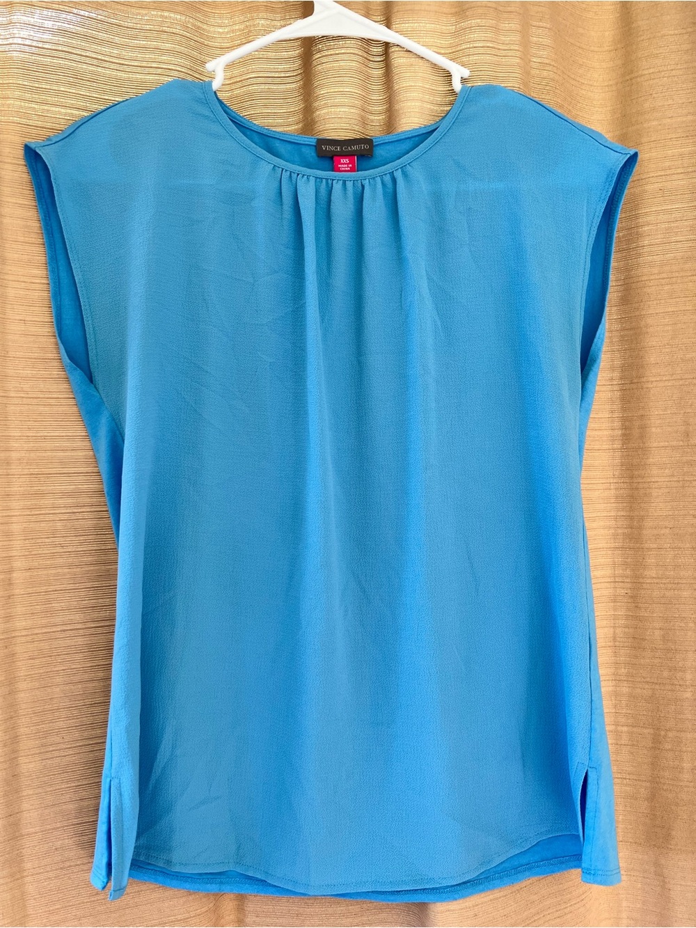 Vince Camuto Turquoise Cap Sleeve Blouse